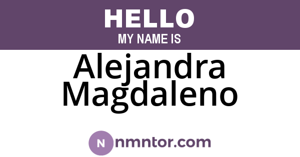 Alejandra Magdaleno