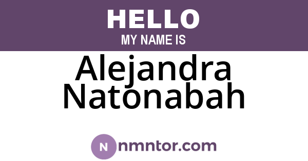 Alejandra Natonabah