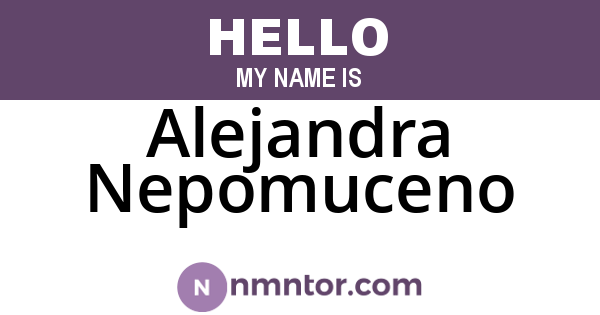 Alejandra Nepomuceno
