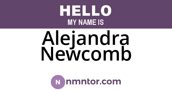 Alejandra Newcomb