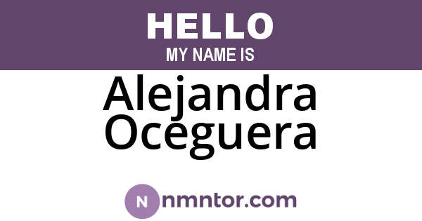Alejandra Oceguera