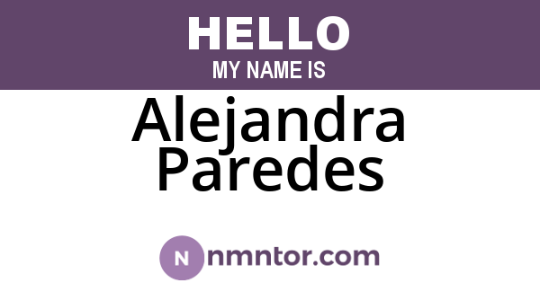 Alejandra Paredes
