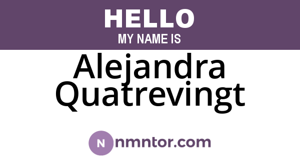 Alejandra Quatrevingt