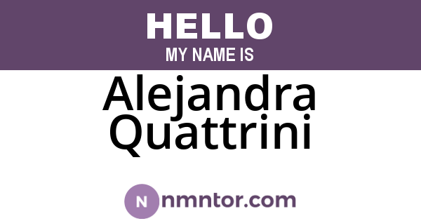 Alejandra Quattrini