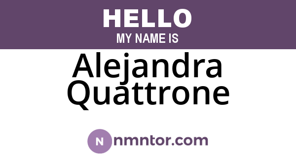 Alejandra Quattrone
