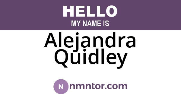 Alejandra Quidley