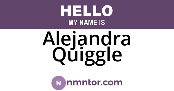 Alejandra Quiggle