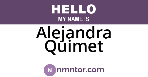 Alejandra Quimet
