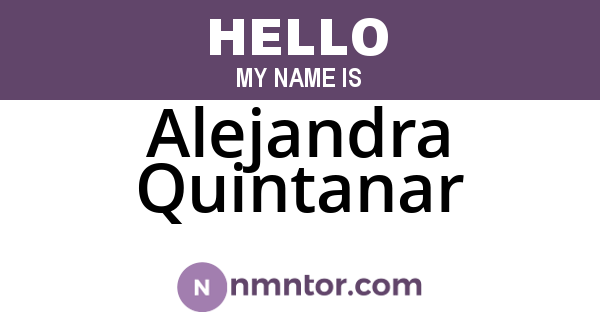 Alejandra Quintanar