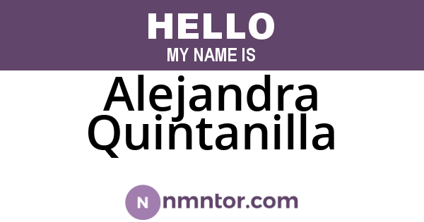 Alejandra Quintanilla