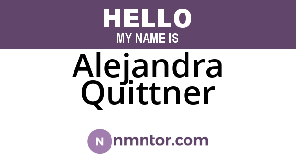 Alejandra Quittner