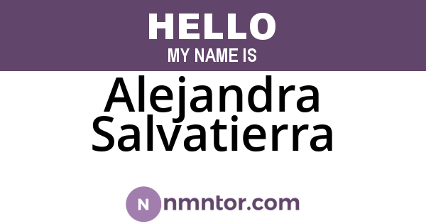 Alejandra Salvatierra