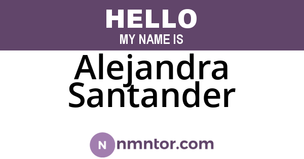 Alejandra Santander