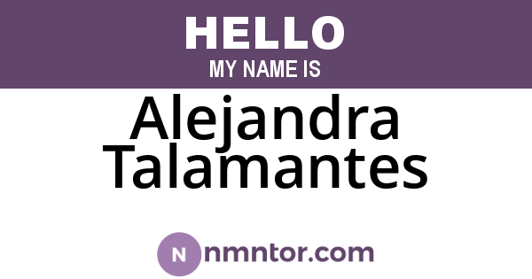 Alejandra Talamantes