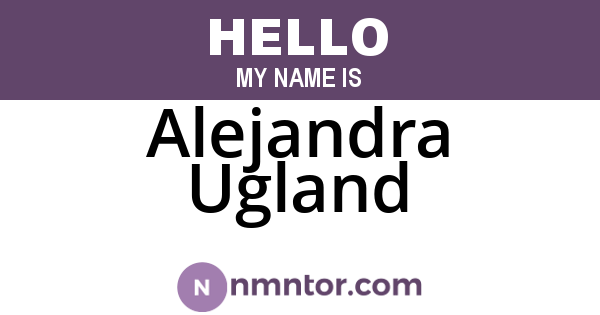 Alejandra Ugland