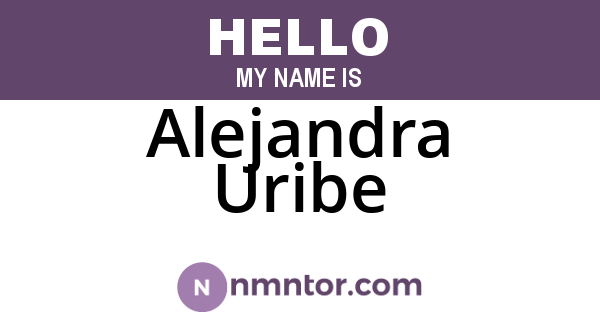 Alejandra Uribe