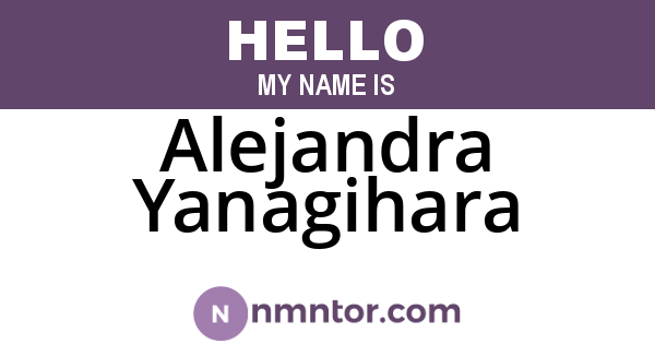 Alejandra Yanagihara