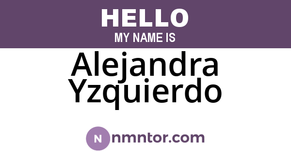Alejandra Yzquierdo