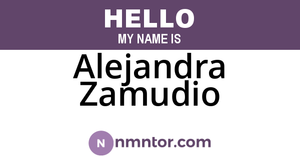 Alejandra Zamudio