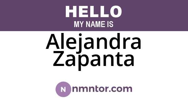 Alejandra Zapanta