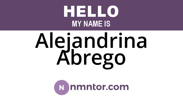 Alejandrina Abrego