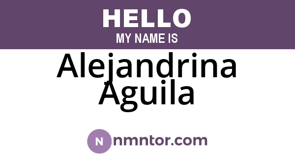 Alejandrina Aguila