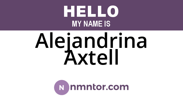 Alejandrina Axtell