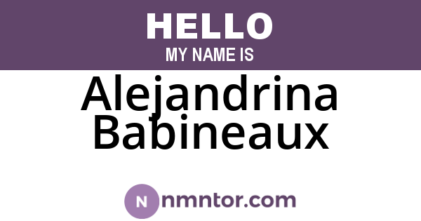 Alejandrina Babineaux