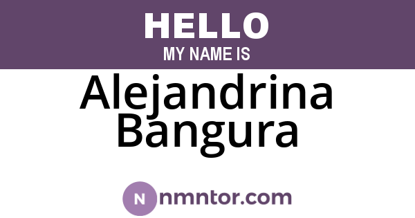 Alejandrina Bangura