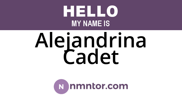 Alejandrina Cadet