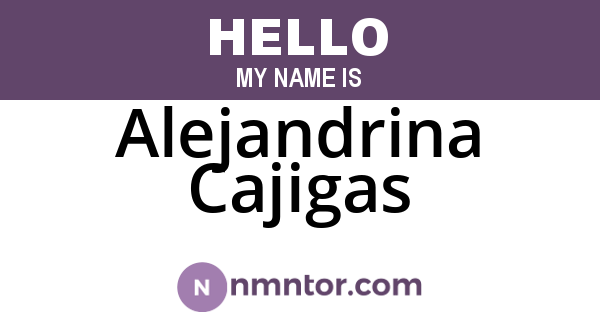 Alejandrina Cajigas