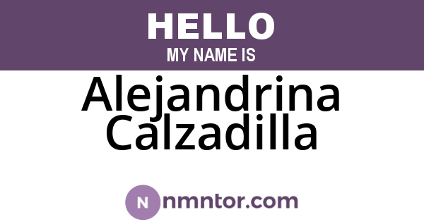Alejandrina Calzadilla