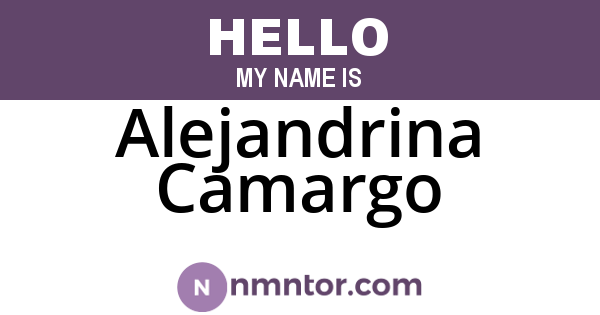 Alejandrina Camargo