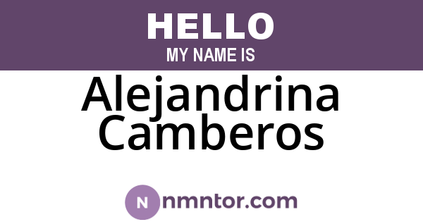 Alejandrina Camberos
