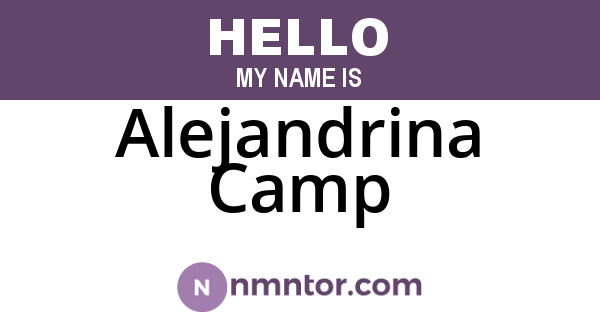 Alejandrina Camp