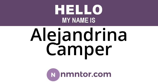 Alejandrina Camper