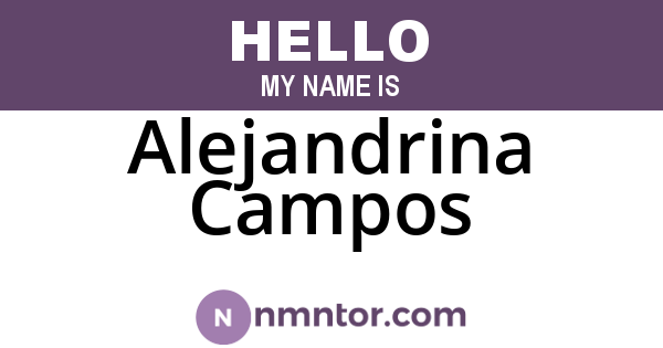 Alejandrina Campos