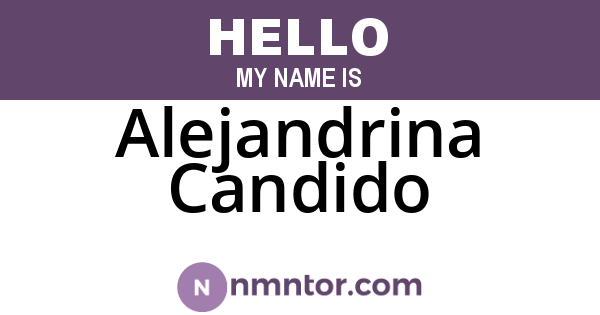 Alejandrina Candido