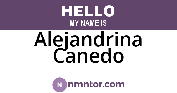 Alejandrina Canedo