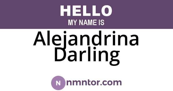Alejandrina Darling
