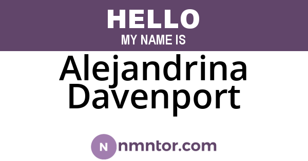 Alejandrina Davenport