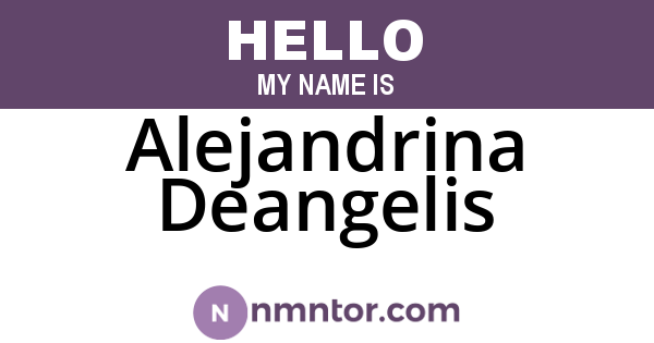 Alejandrina Deangelis