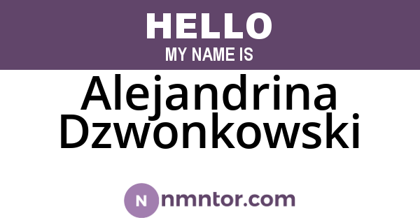 Alejandrina Dzwonkowski