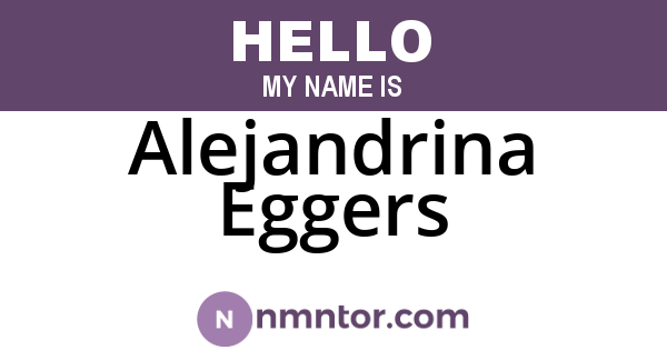 Alejandrina Eggers