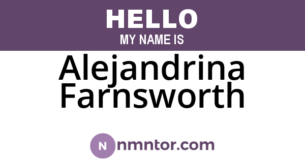 Alejandrina Farnsworth
