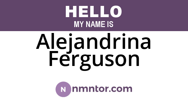 Alejandrina Ferguson
