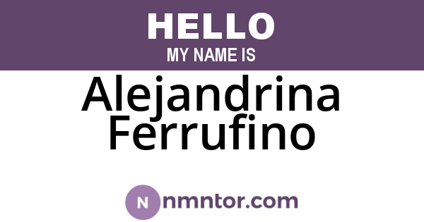 Alejandrina Ferrufino