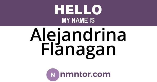 Alejandrina Flanagan