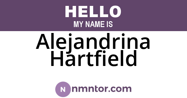 Alejandrina Hartfield