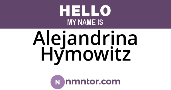 Alejandrina Hymowitz
